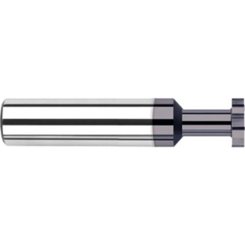 Harvey Tool 1/4 Cut Diam, 1/32 Cut Width, 1/4 Shank, Straight-Tooth Woodruff Keyseat Cutter Solid Carbide, AlTiN Fini...